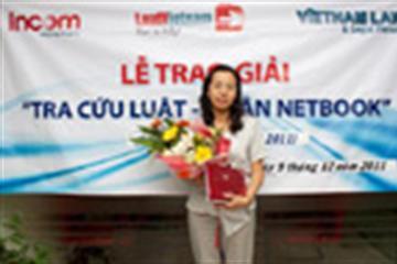 LuatVietnam trao giải chương trình “Tra cứu luật - Nhận Netbook” (Đợt 2)