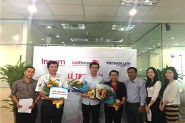 LuatVietnam trao giải “Tra cứu luật - Sở hữu SAMSUNG Galaxy S3”  cho khách hàng phía Nam