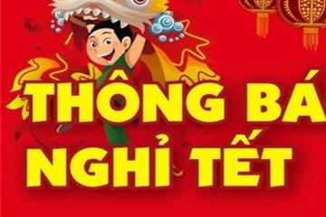 THÔNG BÁO LỊCH NGHỈ TẾT NGUYÊN ĐÁN ĐINH DẬU