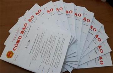 Từ năm 2019, Hà Nội dừng cấp miễn phí Công báo in