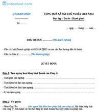 Quyết định tạm ngừng công ty TNHH 1 thành viên