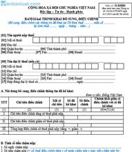 Bản giải trình khai bổ sung hồ sơ khai thuế