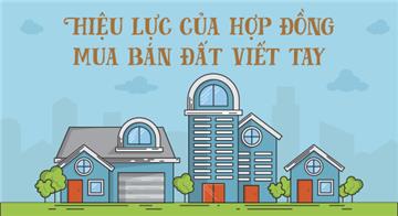 Infographic: Mua bán đất bằng giấy viết tay có được công nhận không?