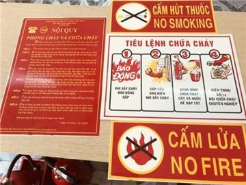 Xây dựng và ban hành nội quy và sơ đồ phòng cháy, chữa cháy trong công ty TNHH một thành viên