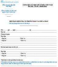 Biên bản kiểm tra