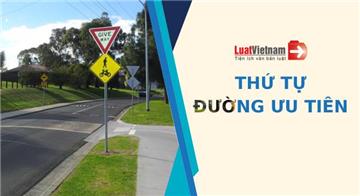 Thứ tự đường ưu tiên thay đổi như nào khi Quy chuẩn mới có hiệu lực?