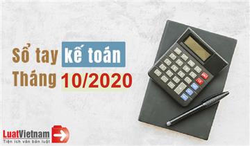 Sổ tay kế toán tháng 10/2020