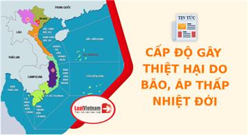 3 cấp độ gây thiệt hại do bão, áp thấp nhiệt đới