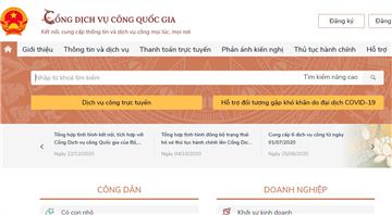 Danh sách các thủ tục hành chính online hiện nay