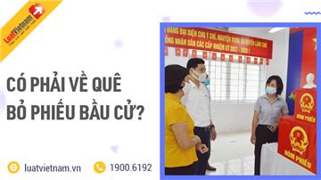Người ngoại tỉnh có cần về quê để bỏ phiếu bầu cử?