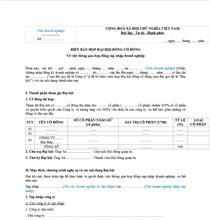 Biên bản họp Đại hội đồng cổ đông thông qua hợp đồng sáp nhập doanh nghiệp