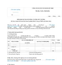 Biên bản họp về việc chuyển đổi Công ty cổ phần thành Công ty TNHH 1 thành viên