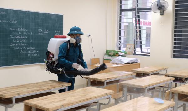 Địa phương không có dịch có thể cho học sinh đi học