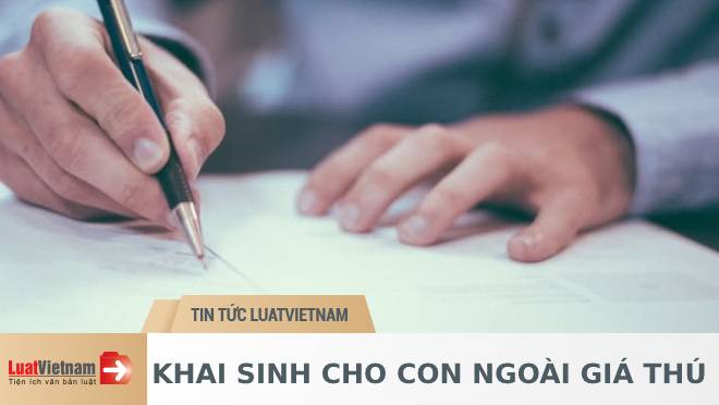 Làm giấy khai sinh cho con ngoài giá thú