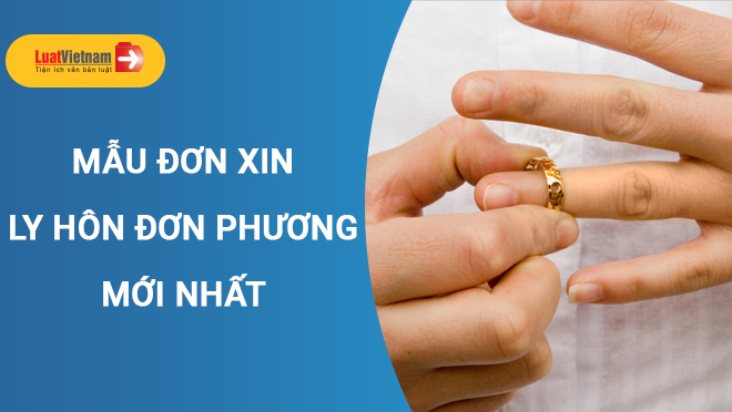 Mẫu Đơn ly hôn đơn phương mới nhất don ly hon don phuong