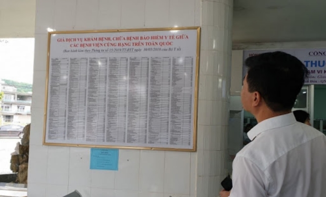 cong khai gia kham chua benh theo yeu cau