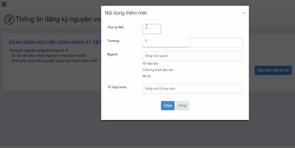 Hướng dẫn đăng ký nguyện vọng đại học trực tuyến