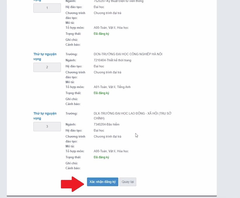 Hướng dẫn đăng ký nguyện vọng đại học trực tuyến