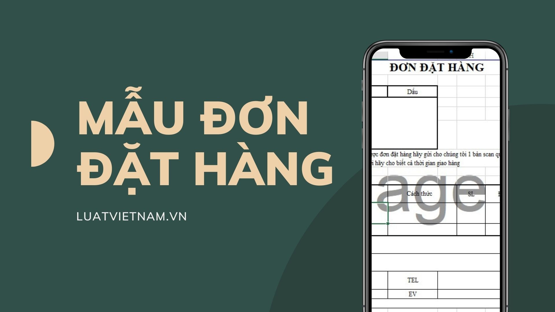 Mẫu Đơn đặt hàng file word và file excel doanh nghiệp thường dùng