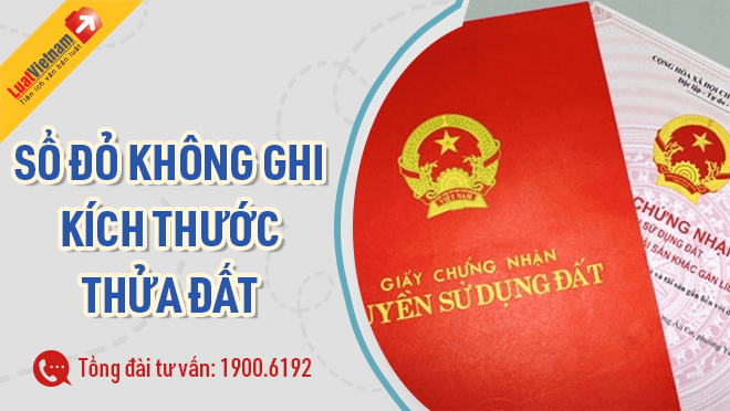 Sổ đỏ không ghi kích thước thửa đất