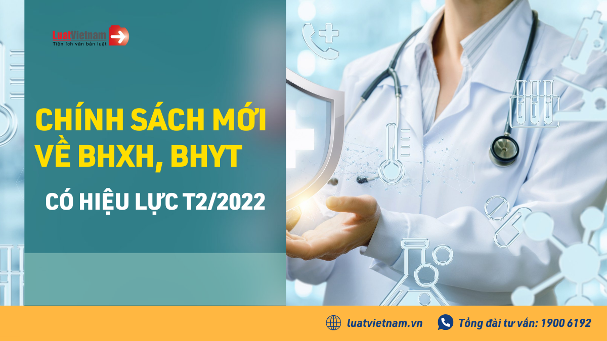Chính sách mới về BHXH, BHYT có hiệu lực tháng 02/2022