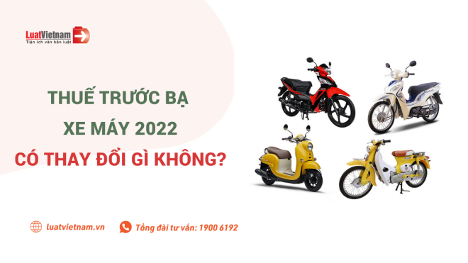 Thuế trước bạ xe máy 2023 có thay đổi gì không?