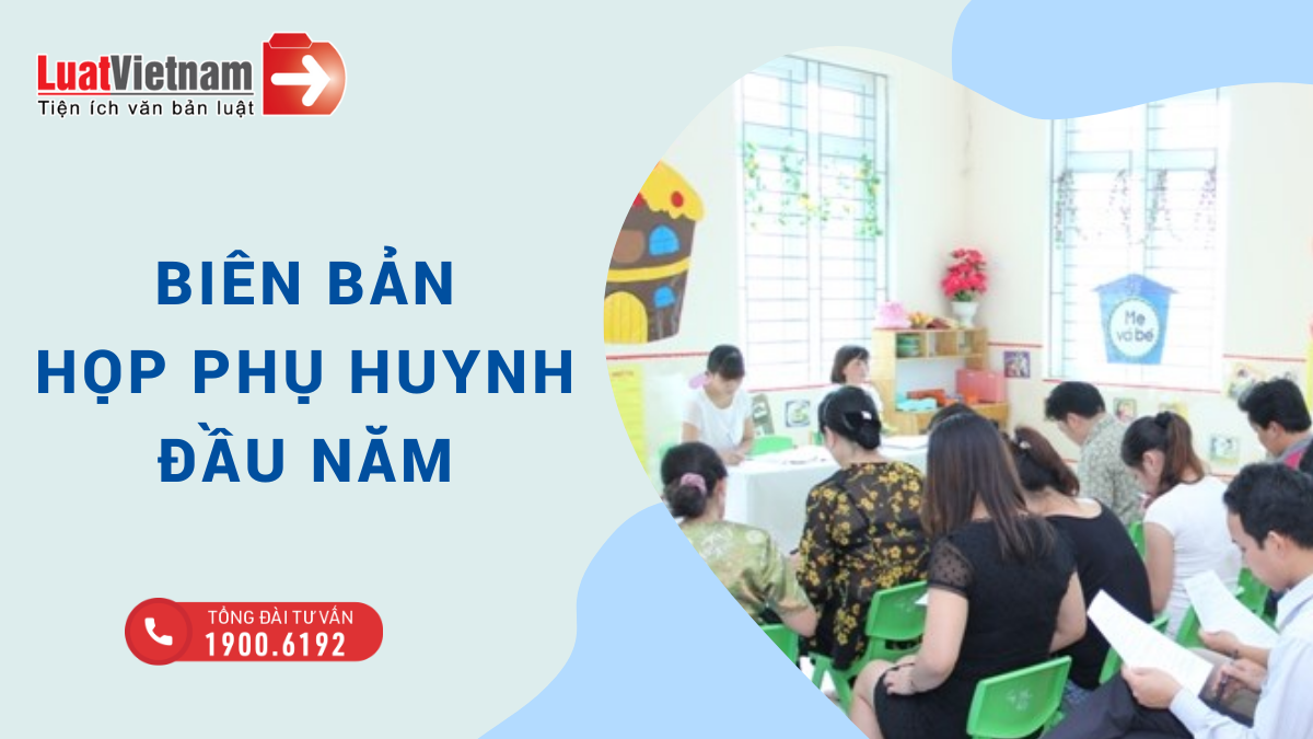 bien ban hop phu huynh dau nam