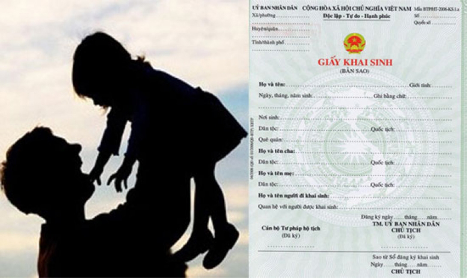 xay dung phan men dang ky khai sinh