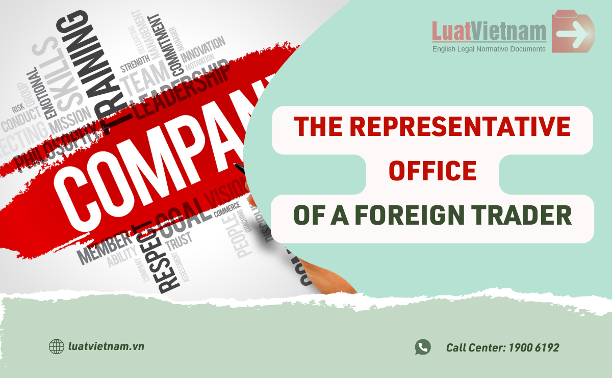 Establishing the representative office of a foreign trader