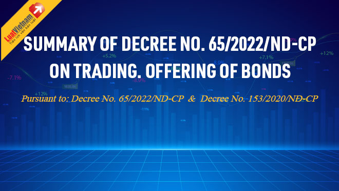 Infographic: Summary of the Decree No. 65/2022/ND-CP on trading and offering corporate bonds
