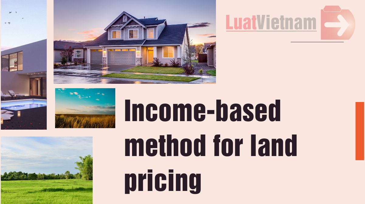 The income-based method for land pricing