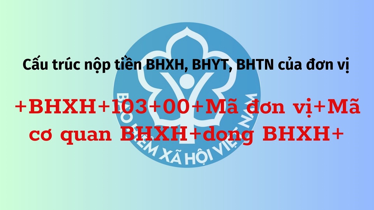 cách ghi nội dung nộp tiền BHXH