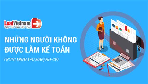 Infographic: Những người không được làm kế toán Infographic: Những người không được làm kế toán