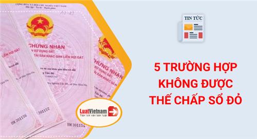 5 trường hợp không được thế chấp Sổ đỏ 5 trường hợp không được thế chấp Sổ đỏ