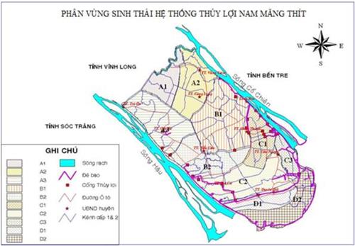 Quyết định 829/QĐ-BNN-TCTL của Bộ Nông nghiệp và Phát triển nông thôn về việc ban hành Quy trình vận hành hệ thống công trình thủy lợi Nam Măng Thít