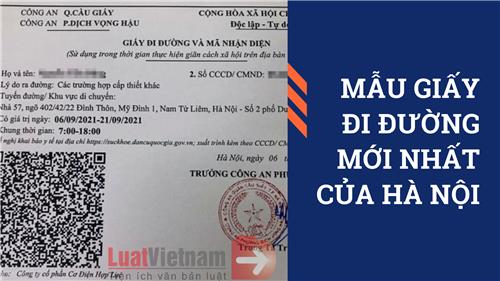 Cận cảnh Giấy đi đường mới nhất Hà Nội cấp cho doanh nghiệp
