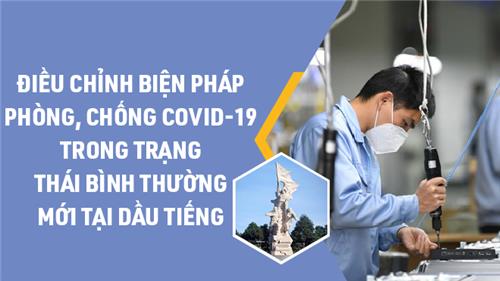 Infographic: Điều chỉnh biện pháp phòng, chống Covid-19 trong trạng thái bình thường mới tại Dầu Tiếng