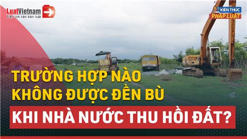 Video: Trường hợp không được đền bù khi Nhà nước thu hồi đất