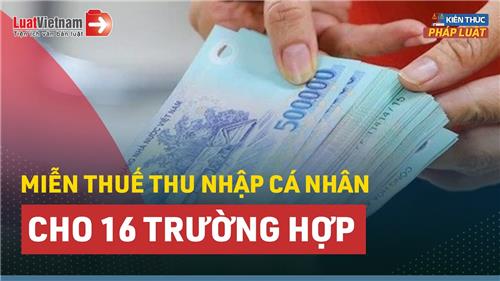 Video: 16 trường hợp được miễn thuế thu nhập cá nhân