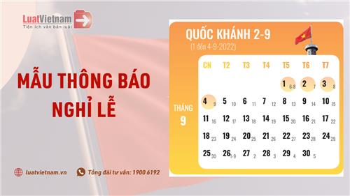 Toàn bộ Mẫu Thông báo nghỉ lễ [cập nhật cho các dịp lễ]