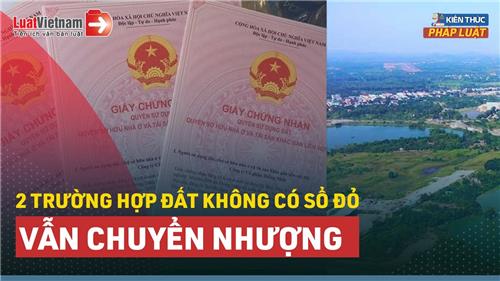 Video: Trường hợp nào đất không có Sổ đỏ vẫn được chuyển nhượng?