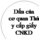 Oval: Dấu của cơ quan Thú y cấp giấy CNKD 