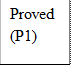 Proved (P1)